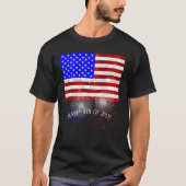 7月4日 記念 - アメリカ国旗 Tシャツ (正面)