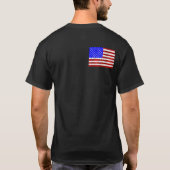7月4日 記念 - アメリカ国旗 Tシャツ (裏面)