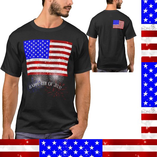 7月4日 記念 - アメリカ国旗 Tシャツ