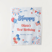7月4日 誕生日パーティー タペストリー (正面)