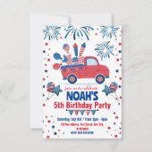 7月4日 誕生日パーティー 招待状（年齢不問） 招待状 (正面)