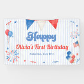 7月4日 誕生日パーティー 横断幕 (横)