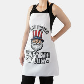 7月4日 誕生日 グノーム 愛国 Tシャツ デザイン エプロン (インサイチュ)