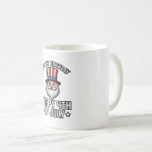 7月4日 誕生日 グノーム 愛国 Tシャツ デザイン コーヒーマグカップ (正面右)