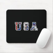 7月4日(金)米国国旗のTシャツ マウスパッド (マウス)