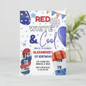 7月4日（金）赤白ブルー第1日（金）第3日（金）第5誕生日 招待状 (スタンド正面)