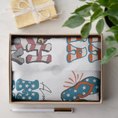 7月4日（金）赤白・青（芸術工芸品） 薄葉紙 (ギフト)