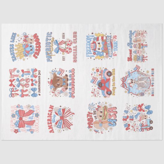 7月4日（金）赤白・青（芸術工芸品） 薄葉紙 (正面)