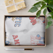 7月4日（金）赤白・青（芸術工芸品） 薄葉紙 (ギフト)