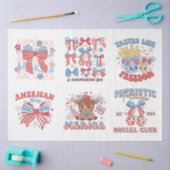 7月4日（金）赤白・青（芸術工芸品） 薄葉紙 (クラフト)