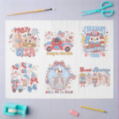 7月4日（金）赤白・青（芸術工芸品） 薄葉紙 (クラフト)