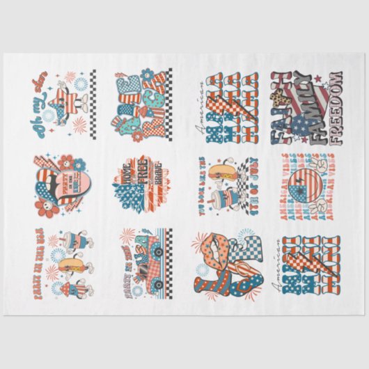 7月4日（金）赤白・青（芸術工芸品） 薄葉紙 (正面)