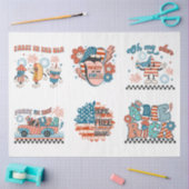 7月4日（金）赤白・青（芸術工芸品） 薄葉紙 (クラフト)