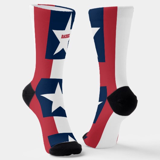 7月4日（金）赤・青の靴下 ソックス (傾斜あり)