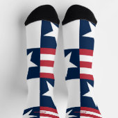 7月4日（金）赤・青の靴下 ソックス (上部)