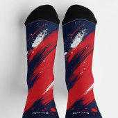 7月4日（金）赤・青の靴下 ソックス (上部)