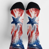 7月4日（金）赤・青の靴下 ソックス (上部)