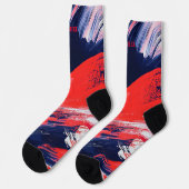 7月4日（金）赤・青の靴下 ソックス (左)