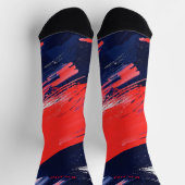 7月4日（金）赤・青の靴下 ソックス (上部)