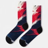 7月4日（金）赤・青の靴下 ソックス (左)