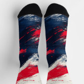 7月4日（金）赤・青の靴下 ソックス (上部)