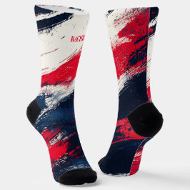 7月4日(金)赤・青の靴下 ソックス