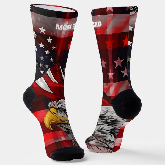 7月4日（金）赤・青の靴下 ソックス (傾斜あり)