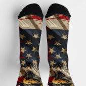 7月4日（金）赤・青の靴下 ソックス (上部)