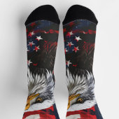 7月4日（金）赤・青の靴下 ソックス (上部)