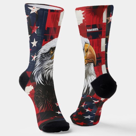 7月4日（金）赤・青の靴下 ソックス (傾斜あり)