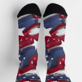 7月4日（金）赤・青の靴下 ソックス (上部)