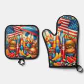 7月4日 鍋つかみ&鍋敷きセット (正面)