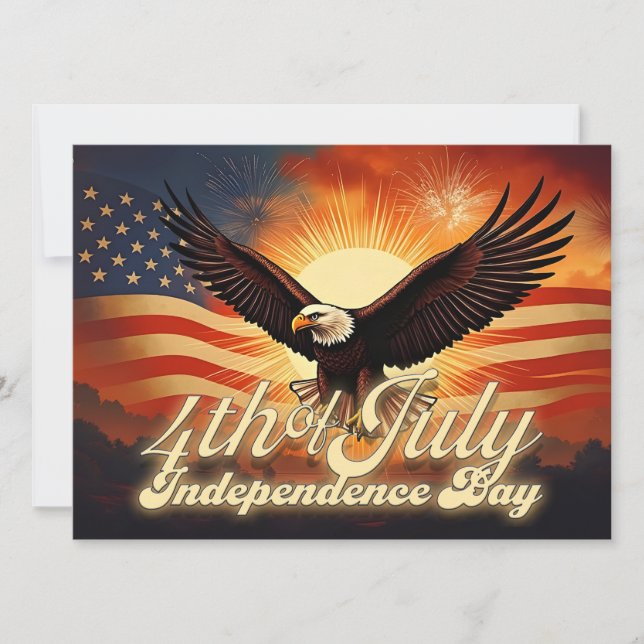 7月4日 - 雄壮な鷹と花火のトリビュート🦅 (正面)