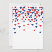 7月4日 雨に降られる青赤白の星パーティー 招待状 (裏面)