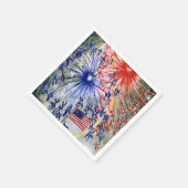 7月4日、1番素晴らし目絵画の スタンダードカクテルナプキン (角)