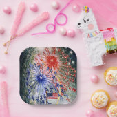 7月4日、1番素晴らし目絵画の ペーパープレート (パーティー)