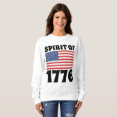 7月4日、1776年の精神Tシャツ スウェットシャツ (正面フル)
