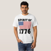 7月4日、1776年の精神Tシャツ Tシャツ (正面フル)