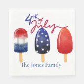 7月4日- 7月4日Chill with Us スタンダードランチョンナプキン (正面)