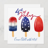 7月4日- 7月4日Chill with Us 招待状 (正面/裏面)