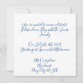 7月4日- 7月4日Chill with Us 招待状 (裏面)