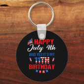 7月4日&Yes私の11誕生日11年 キーホルダー (正面)