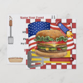 7月4日 – BBQ調理師アウト！SRF 招待状 (正面/裏面)