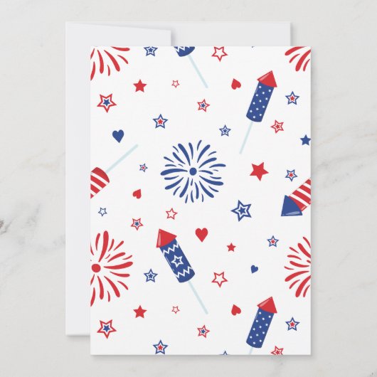 7月4日 BBQ & 花火祭り 招待状 (裏面)