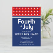 7月4日 BBQ 赤白青 招待状 (スタンド正面)