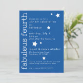 7月4日 | Fabulous Four Patriotic 招待状 (スタンド正面)