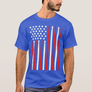 7月4日 S フラグ パーカッション ドラマー fr Tシャツ