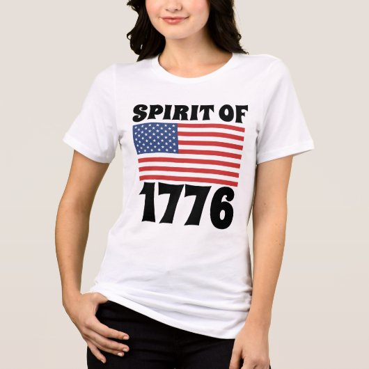 7月4日、SPIRIT OF 1776 Tシャツ (正面)