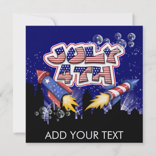 7月4日 – SRF 招待状 (正面)