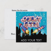 7月4日 – SRF 招待状 (正面/裏面)